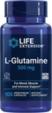 Extensión de la vida Cretina Capsules 120 Conde " L-Glutamina 500mg 100 Capsules Bundle for Muscle Health