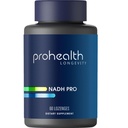 ProHealth NADH Pro - Boost NAD+ (25 mg, 60 Lozenges de acción rápida) Boost Energy, Memory and Focus ← Mood Support ← Antioxidante ← Producción ATP