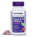 Vitamina Natrol B12 5.000 mcg, Vitamina de Disuelva Rápido B12 Suplemento Soporta un sistema nervioso saludable y metabolismo energético, 200 Tabletas, hasta 200 Day Supply