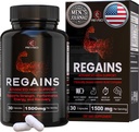 HGH Suplementos para hombres y mujeres - Regains Starter Pack, Natural Anabolic Muscle Growth Building GH & Human Growth Hormone for Men, Muscle Builder for Men, Muscle Recovery Supplement, 30 Protein Pills
