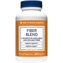 La vitamina Shoppe Fiber Blend, una fuente natural de fibra insoluble y soluble, apoya la salud digestiva y la regularidad (300 cápsulas)