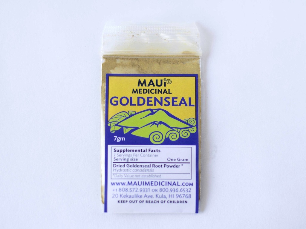 Goldenseal Root Powder 7gm = 1/4 oz. **USA Grown & Packaged**