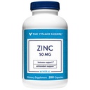 La vitamina Shoppe Zinc 50 MG Por Serving (200 cápsulas)