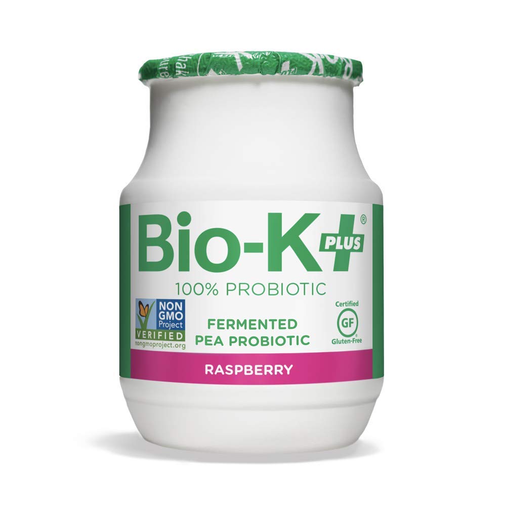 Bio-K Plus Raspberry Fermented Pea Probiotic 6 Pack, 3.5 Fz