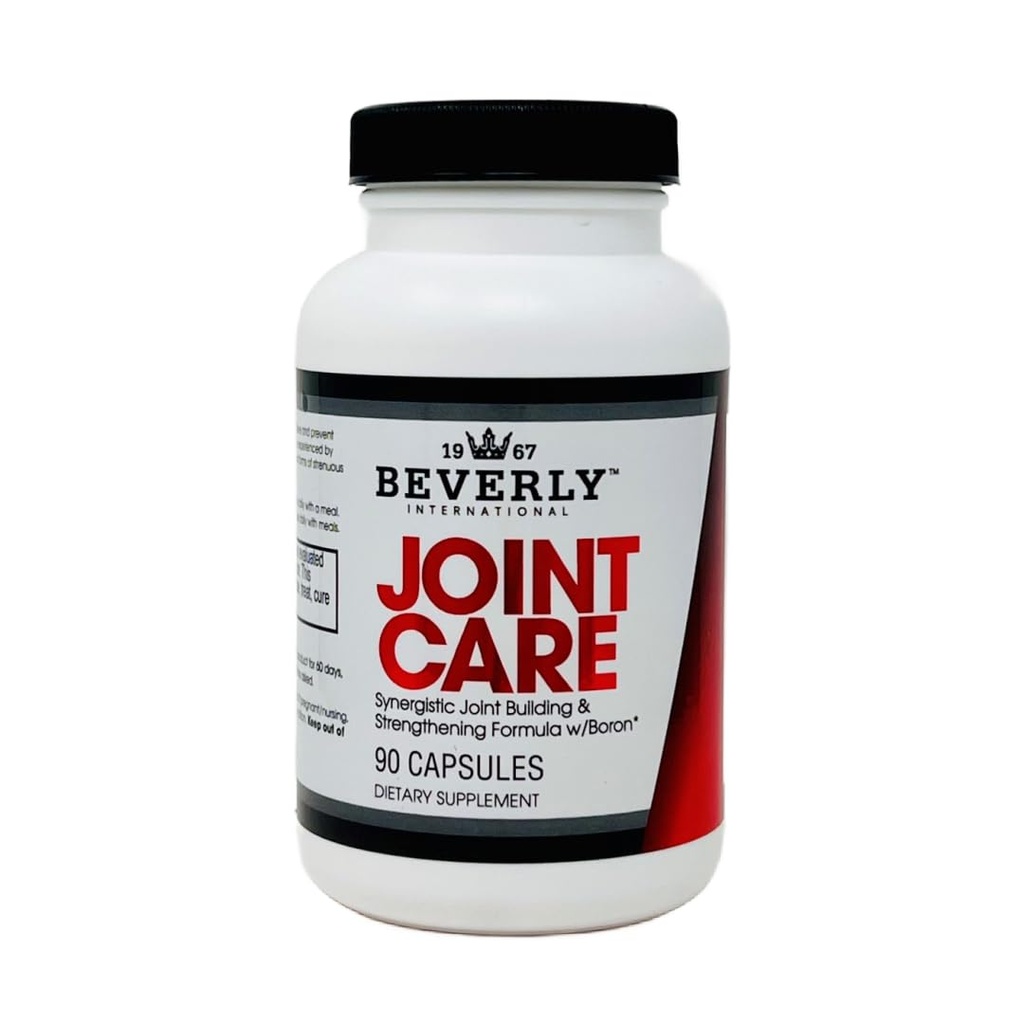 Beverly International Joint Care, 90 Capsules. All Over Joint Support. Construcción de 3 etapas Fórmula con Glucosamina, Condroitina, MSM, Ácido Hialurónico. Aumentar la movilidad con menos molestias.