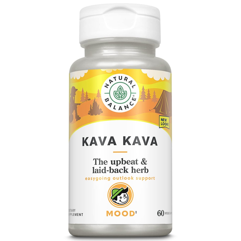 Natural Balance Kava Kava Root ← Suplemento natural ayuda a apoyar la relajación " reducción de estrés TENIDO 60 cápsulas vegetarianas