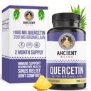 La antigua Bliss Quercetin con Bromelain ← Quercetin 1000mg Bromelain 200mg por servir ¦ apoya el sistema inmunológico, salud conjunta, salud respiratoria " bienestar general - 120 cápsulas