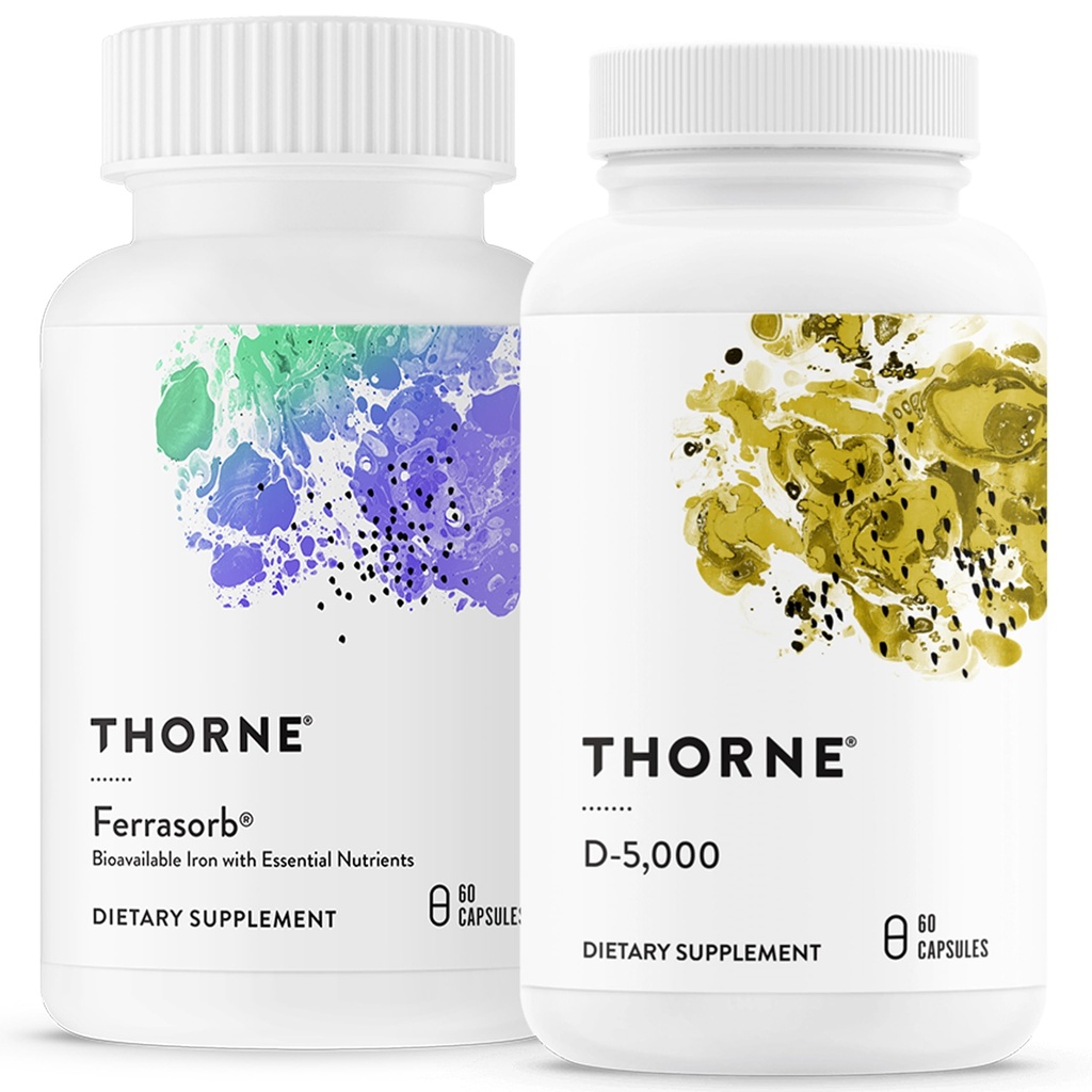 THORNE - Apoyo al bienestar - Apoyo a la sangre " Vitamina D-5000 Combo - 60