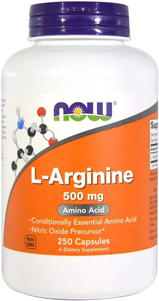 Ahora Alimentos L-Arginina (500mg) - 250 ct (Pack de 2)
