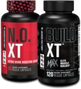 Gato Fábrica N.O. XT Nitric Oxide Suplemento (90 Conde) & Build XT Max Elite Muscle Builder (120 Conde)