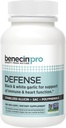 Benecin Defense PRO 3000 mcg Stabilized Allicin per Capsule tención Plus high Amounts of SAC &amp; Polyphenols from Black Garlic TEN Powerful Support of Immune & Heart Function Vegetarian Caps (Pack of 100)