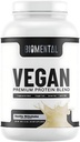 Biomental Vegan Protein Powder - Vainilla - Gluten-Free - Non-GMO - Plant-Based Protein - Supports Weight Loss &amp; Muscle Growth - Enhanced Absorption - Perfect for Men &amp; Women - 2 lbs