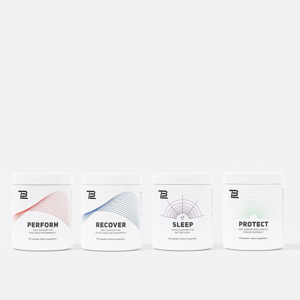 TB12 Premium Suplemento Bundle - Contiene sueño, realizar, recuperar proteger