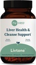 ruda LivTone - Cuidado de los Hígados, Apoyo a los Hígados Suplemento para Mujeres & Hombres con Amla, Andrographis & Picrorhiza, Pills with Organic Herbs for Natural Detox - 90 Capsules (1 Conde)