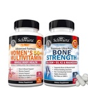 BioSchwartz Daily Multivitamin for Women 50 &amp; Over (1 Mes de Oferta) Plus Suplemento mineral de fuerza ósea con calcio y magnesio (1 Mes de Suministro)