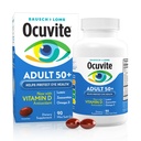 Ocuvite 50+ Vitamina Ocular &amp; Suplemento Mineral, Multivitamina para Visión & Salud Ocular con Omega-3, Zinc, Vitaminas C &amp; E, Lutein & Zeaxanthin, Suplementos Zinc para Mujeres y Hombres, 90 Softgels