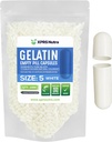 XPRS Nutra Size 5 Empty Capsules - 1000 Count Very Small Empty Gelatin Capsules - Pills DIY Cápsula de relleno - Cápsulas de gel para suplementos de vitaminas Do-It-youself (White)