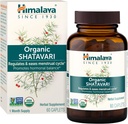 Himalaya Orgánica Shatavari - Promueve Equilibrio de Hormonas para Mujeres y Alivio de Cáncer Menstrual - USDA Organic, Vegan, Gluten Free, 1300 mg, 60 Cápsulas