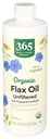 365 por Whole Foods Market, Organic Flax Oil High Lignan, 24 Fl Oz