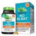 Zenwise Health No Bloat Digestive Enzymes for Gut Health, Gas &amp; Bloating Relief - Multi Enzymes Digestion Supplement with Probiotics, Ginger, Turmeric Dandelion & Lactase - Hombres - 48 Conde