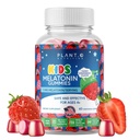 Kids Melatonin Gummies [Fall Asleep Faster with 100% Drug Free Strawberry Cream Flavored Gummy] for Natural Sleep Support ¦ Vegetarian, Gluten Free ← 60 Children’s Melotonin Chewables