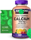 Calcio Gummies 500 mg con D3 " Zinc, 120 Gummies con Guía Exclusiva Mejor de Ligth