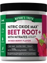 La verdad de la naturaleza Beet Root Powder  7.73 oz ← Nitric Oxide Suplemento para hombres y mujeres ← Vegan, Non-GMO &amp; Gluten Free Pre-Workout ← Mixed Berry Flavor