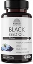 Black Seed Oil Capsules  durable (No-GMO & Vegan) Cold-Pressed Nigella Sativa Proporcionando Puro Negro Cumin Seed Oil ← Super Antioxidante para la Digestión, Juntas, Pelo & Esquía