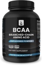 PURE ORIGINAL INGREDIENTES 2:1 BCAA Powder, 3 lbs, Aminoácidos de Cadena, Desarrollados, 907 Servimientos, Siempre Puro, No Aditivos o Filleres