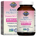 Jardín de la vida Probióticos crudos Mujeres 50 &amp; Wiser - 85 Billion Culturas en vivo - Suplemento probiótico con Yogur búlgaro &amp; Europa del este Cultura de Kefir salvaje - 90 cápsulas vegetarianas