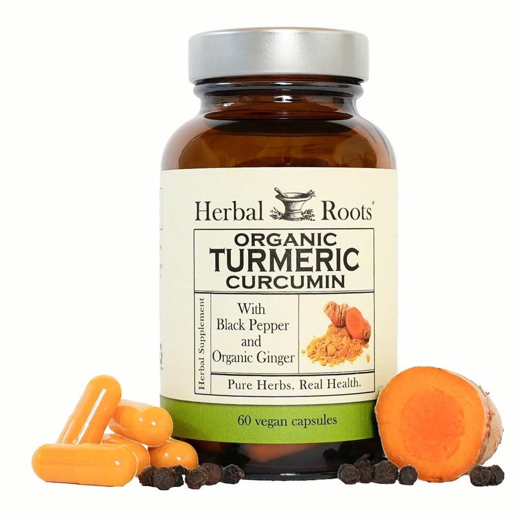 Botas de hierbas - Tormérica Curcumin Capsules - Extra Strength - 1000mg Suplemento Turmérico Orgánico Puro, 95% Curcumina Estándarizada Extracto con Pimienta BioPerina y Ginger