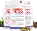 Suplemento de presión arterial para ayudar a reducir la presión arterial alta Naturalmente, CoQ10, óxido nítrico, ajo envejecido sin olor negro, Omega 3, L-Theanina, vitamina D3 para soporte de presión arterial