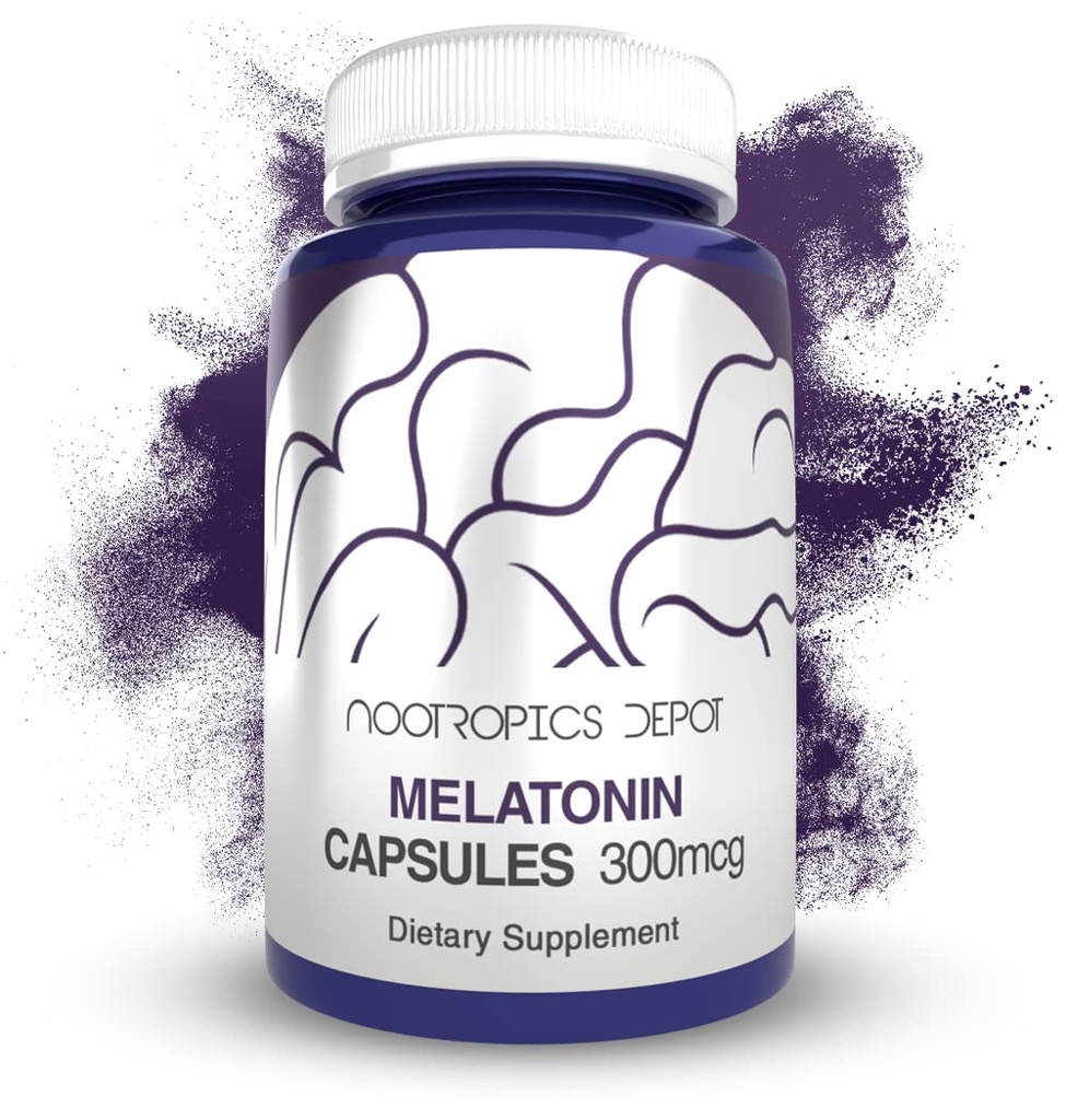 Melatonin Capsules Silencio 300mcg Silencio 120 Pills ← Apoyos Ciclos de sueño saludables ← Promueve Relajación