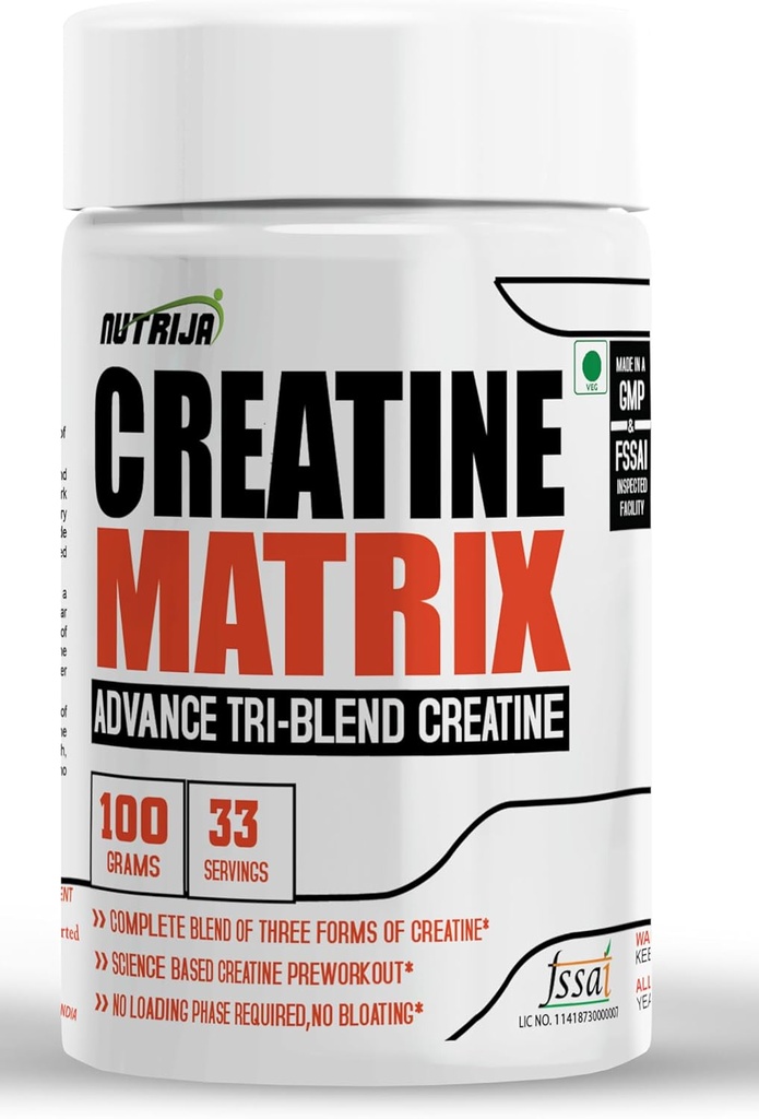 CREATINE MatrixTM - Cierre completo de HCL de Creatina, Nitrato de Creatina & Chelate de Magnesio - 100 gramos (Pineapple)
