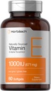 Horbäach Vitamina E 1000 iu Softgels TEN 671mg ANTE 60 Conde ← No GMO y Gluten Gratis Fórmula Naturalmente Profundida ANTE D-Alpha Tocopherol
