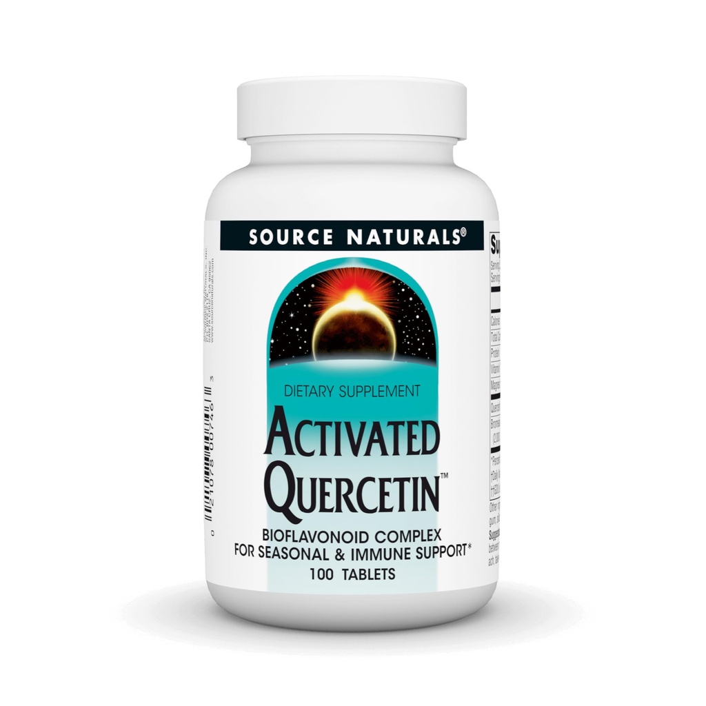 Fuente Naturales Activado Quercetina - Complejo Bioflavonoide depurado vegetal - Defensa Estacional &amp; Inmune - 100 Vegetariano FriendlyTablets