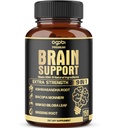 agobi 9in1 Brain Support Suplemento - Blended with Ashwagandha, Panax Ginseng, Gotu Kola, Ginkgo Biloba, Black Pepper &amp; Más - Precisión, Focus, Memory &amp; Energy Booster - 150 cápsulas para 5 meses