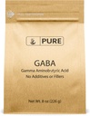 Ingredientes originales puros Ácido aminobutírico Gamma (GABA) Polvo (8 oz) Siempre puro, sin rellenos o aditivos, Lab Verified