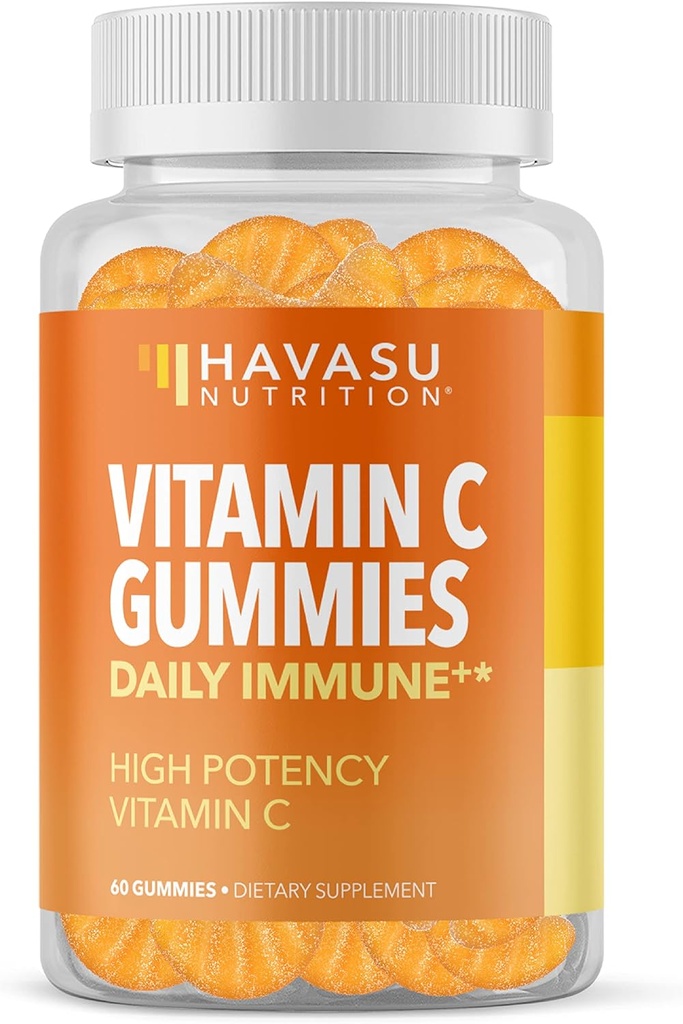 HAVASU NUTRITION Vitamina C Gummies, Orange, 60ct
