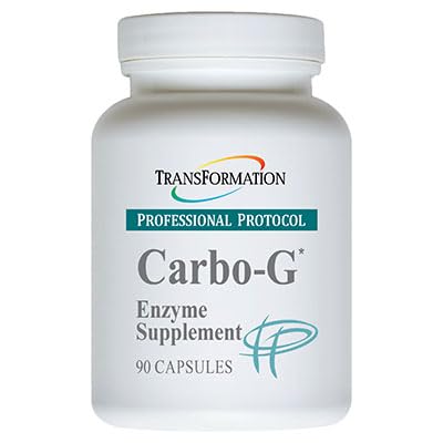 TRANSFORMACIÓN LA GENESIS DE LA BUENA SALUD Enzymes Carbo-G High Potency Enzyme Blend Fórmula Suplemento con Probióticos " Herbs for Carbohydrate Breakdown, Nutrient Absorption, 90 cápsulas