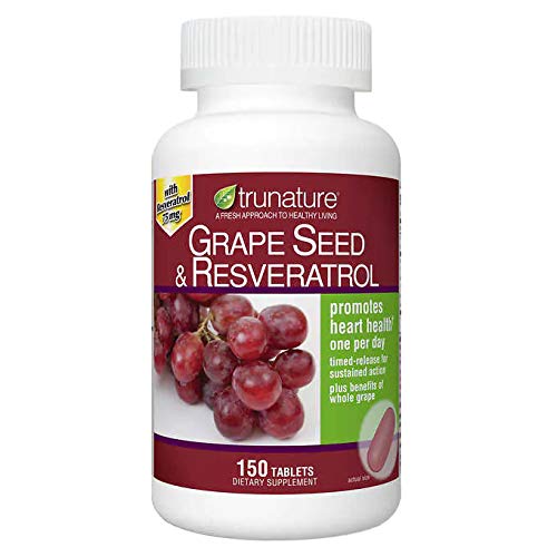 Trunature Grape Seed " Resveratrol 150 Softgels, Bottle
