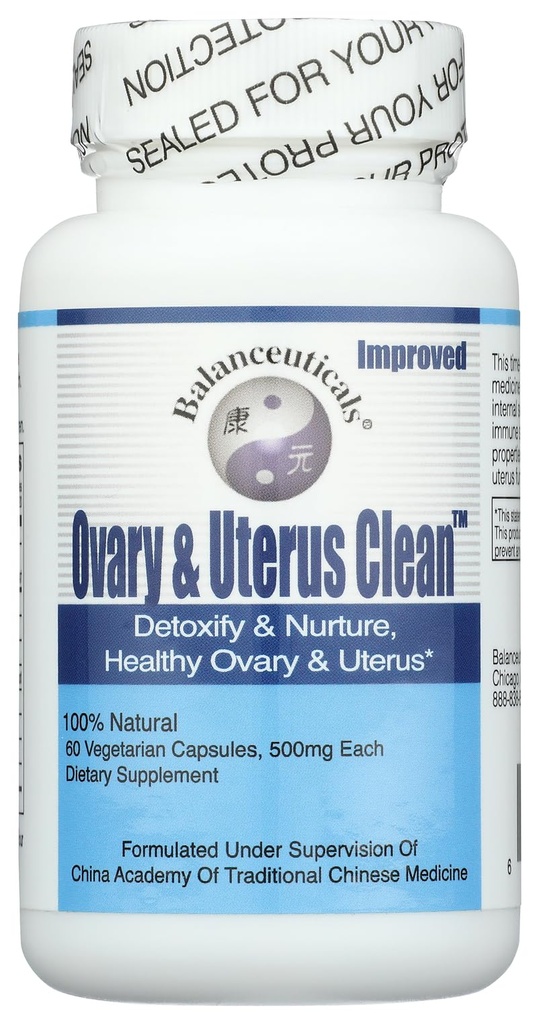 Ovary " Uterus Clean, 500 mg Dietary Supplement Capsules, 60-Count Bottle
