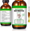 Antibióticos de 60ML para gatos, suplemento de antibióticos de gatos, gatos multivitamina, antibiótico natural para gatos, antibióticos de gato, antibióticos de gatos Immune &amp; gatos Alivio de alergia-2 Fl Oz