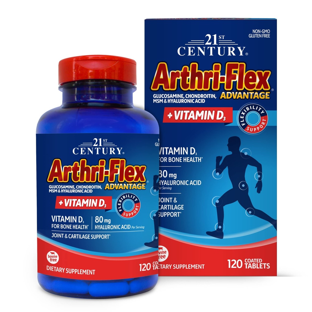SMART MONKEY TECHNOLOGIES 21st Century Arthri-Flex Advantage® + Vitamin D3, 120 Coated Tablets