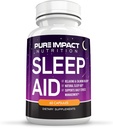 10-en-1 Capsules Naturales de Ayuda al Sueño No-Habit Formación Suplemento para el Descanso Más Profundo con Calcio, Chamomile, Goji, St Johns Wort, 10 Mg Melatonin - 60 cápsulas