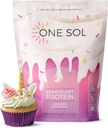 One Sol Lean Plant-Based Protein Powder, Pea & Brown Rice Protein, Low Carb, Vegan Friendly - Gluten, Lactose, & Soy Gratis - No Añadido Sugar, Non-GMO, Clean Nutrition, No Bloating (Unicorn Milkshake)