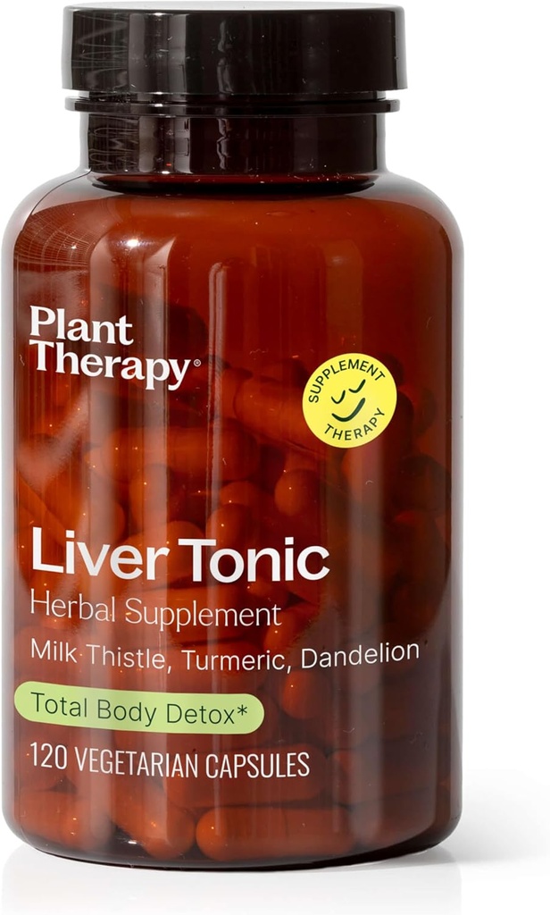 Terapia vegetal Hierba Tónico Suplemento Herbales Capsules, Apoyo Función del hígado, Detoxificación para la salud óptima, Naturalmente Boosts Niveles de energía, 120 cápsulas vegetarianas (4 mes de suministro), Made in the USA