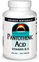 Fuente Naturales Ácido Pantoténico 500 mg Vitamina B-5 Suplemento dietético - 200 Tablas