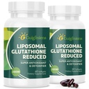 oumebiu Liposomal Glutathione 2000 MG, 10x Mejor Absorción, Glutathione Suplemento con Ácido Hialurónico+Colagen Peptide+Resveratrol, Poderoso Antioxidante, Envejecimiento de Salud, Salud Inmune, 120 Conde