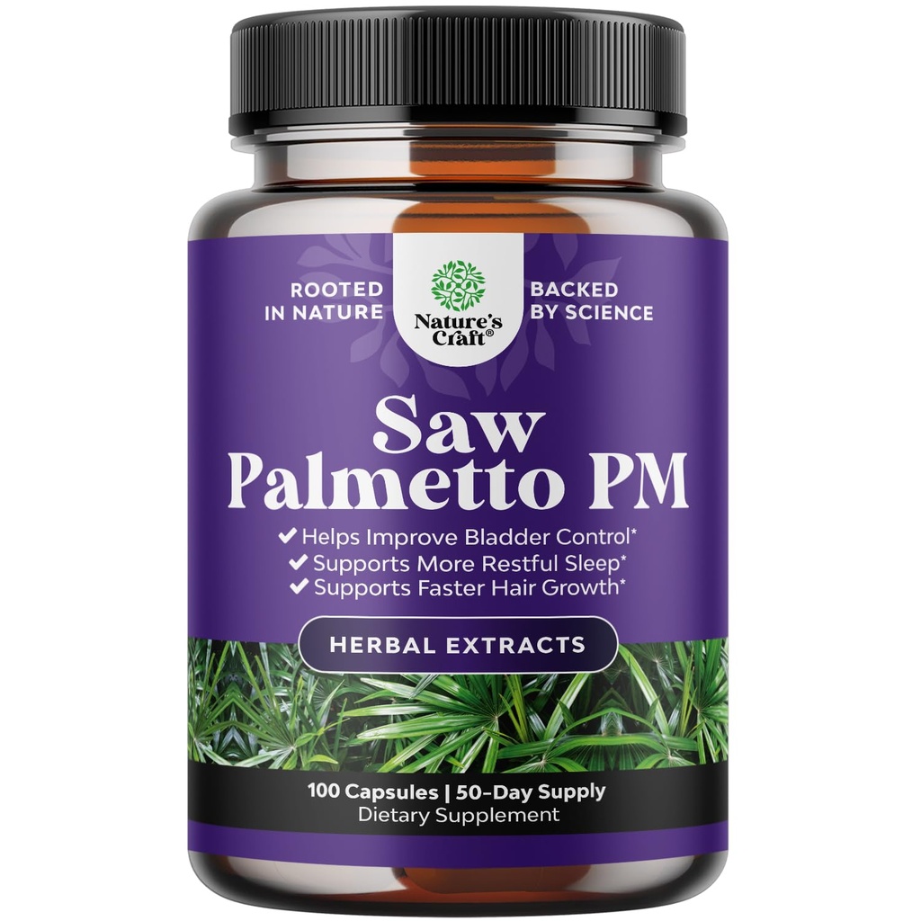 Nighttime Defense Saw Palmetto for Hombre - Saw Palmetto Extract Prostate Supplement for Men Ayuda Reduce Night Urination Frequency Urgency and Overactive Bladder with Lycopene Pumpkin Seed and Melatonin